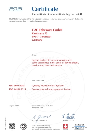 CAC ISO9001 14001 2015 en